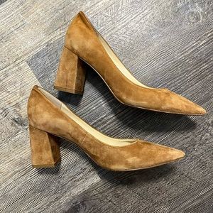 Marc Fisher Zala Camel Block Heel 6.5